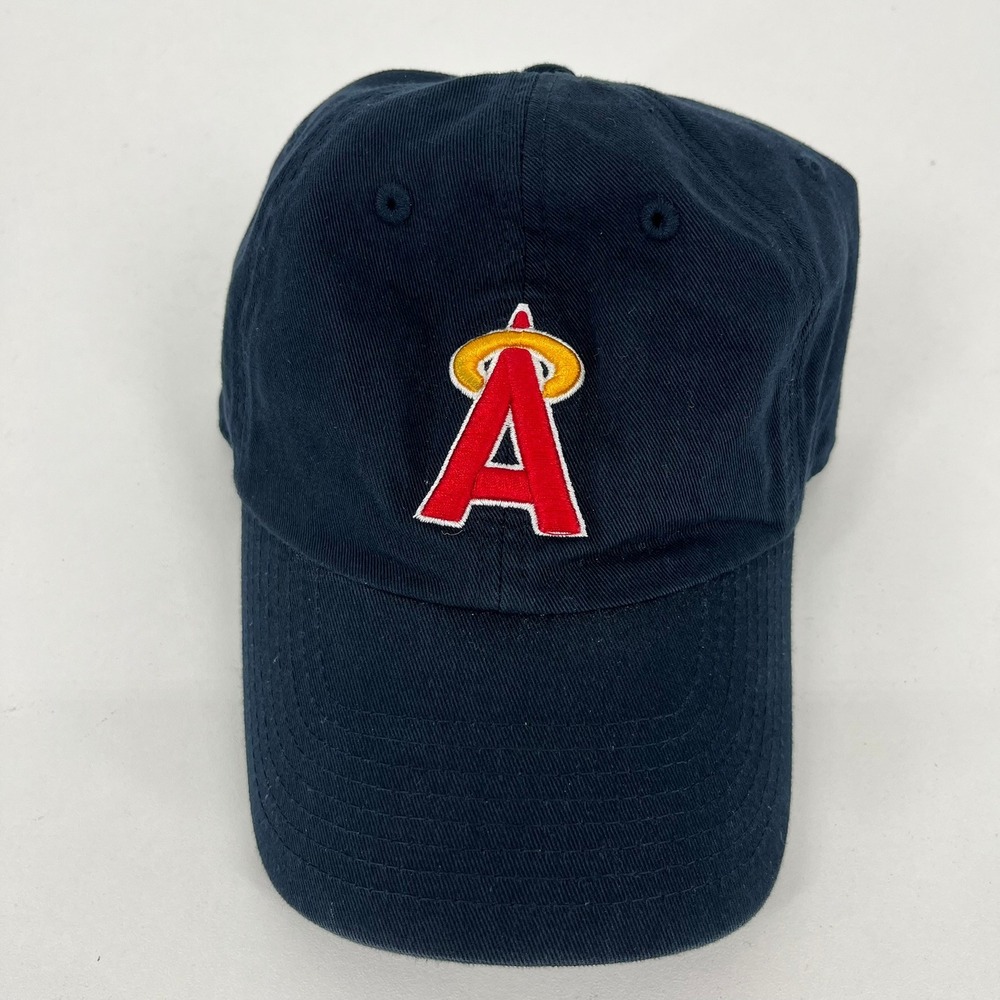 Fan Favorite MLBโ Los Angeles Angels Navy Blue Adjustable Baseball Hat Womens